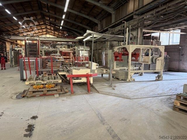 Betonsteinfertigungsanlage für Platten Henke Betonsteinproduktion/Platten