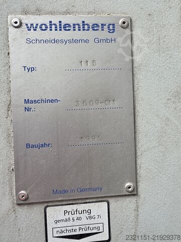 Papierschneidemaschine Wohlenberg 115