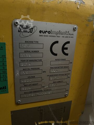 περονοφόρο ανυψωτικό με μετατόπιση ιστού Euroimpianti Skilled LGV