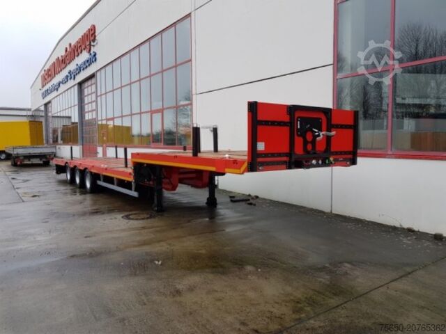 Reboque de plataforma rebaixada Möslein STO 3 Schwebheim 3 Achs Satteltieflader Plato