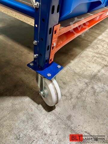 Półka śrubowa półka do kompletowania Kommissionierwagen Regalwagen Rollwagen inkl. 36 x Sichtlagerkiste