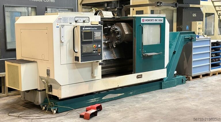 Drehmaschine - zyklengesteuert MONFORTS RNC500  1500 x 300 mm