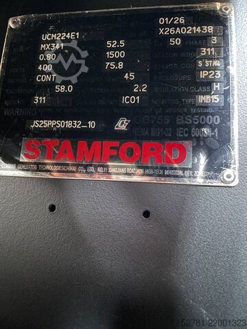 Tilslag Cummins 4BTA3.9-GM47 - 55 kVA Marine Generator - DPX-19750
