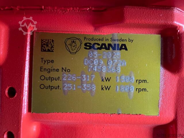 Tilslag Scania DC09 072A - 360 kVA Generator - DPX-19761