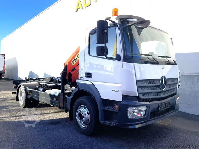System med krogarm Mercedes-Benz Atego 1621 *Palfinger kraan*Containersysteem*lu...