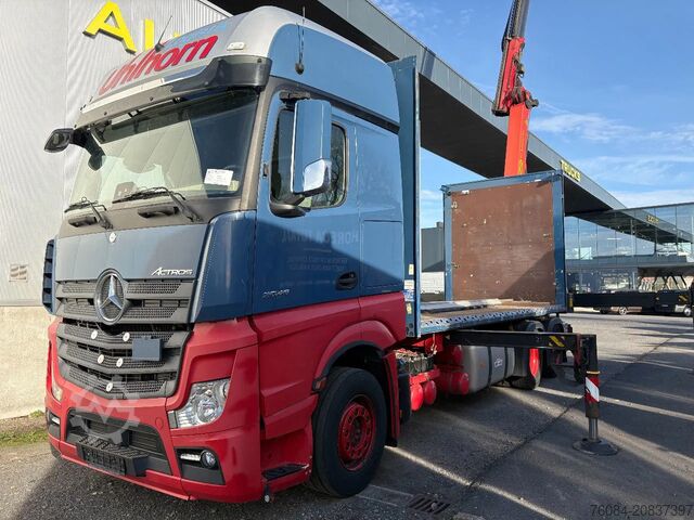 Skjutbar presenning Mercedes-Benz Actros 2548 6X2 *Palfinger crane*Cruise control...