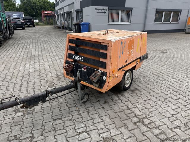 Vida kompresörü ATLAS Copco XAS60 Baukompressor 9,3 Bar