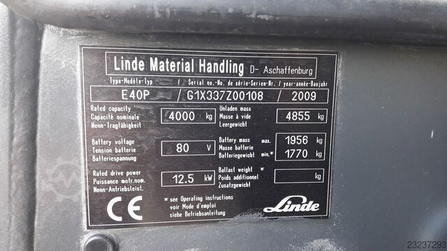 Empilhador Linde E 40 P
