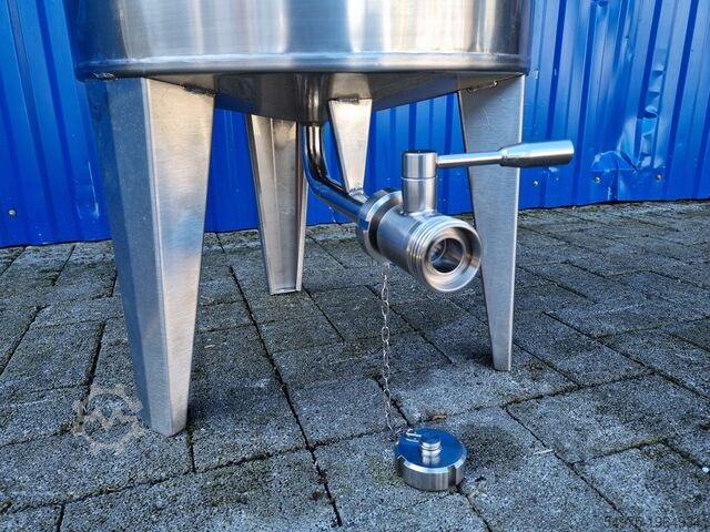 Behållare i rostfritt stål med propelleromrörare Inox Behälter GmbH CILC100BRWP