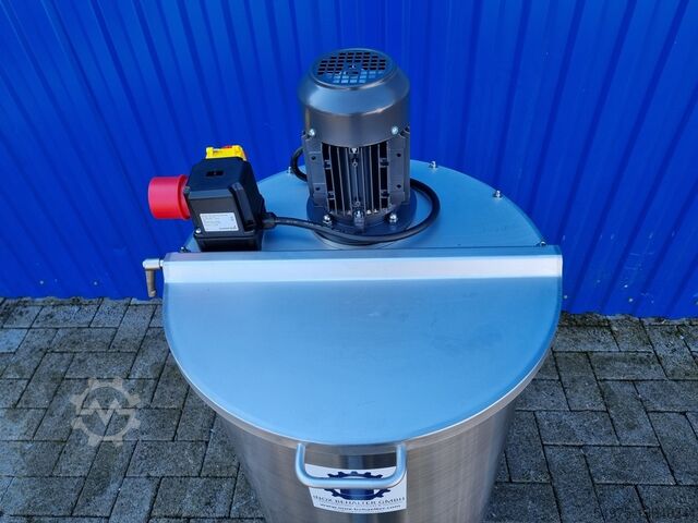 Behållare i rostfritt stål med propelleromrörare Inox Behälter GmbH CILC100BRWP