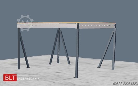 Tároló platform 5x5m Lagerbühne , Belastung : 500kg/qm Unterkante: 3m ,ca. 25qm , Systembühne