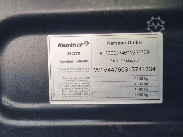 Kyldelastbil Mercedes-Benz Vito 114 CDI Koelwagen Kerstner ST 230V 0'C Euro 6