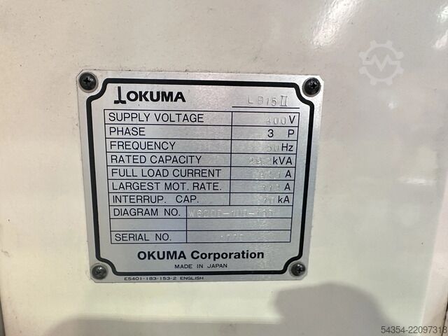 Centrum tokarskie Okuma LB 15 IIMW