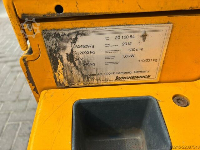 VS-22916 Elektromos raklapszállító Jungheinrich EJE20 JUNGHEINRICH EJE20
