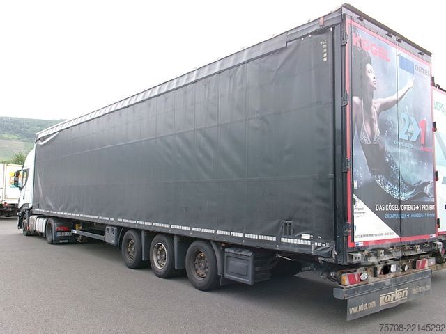 Semi-remorque pour boissons KÖGEL Mega Orten SafeServer 2in1*Hubdach*Enteisung*SAF
