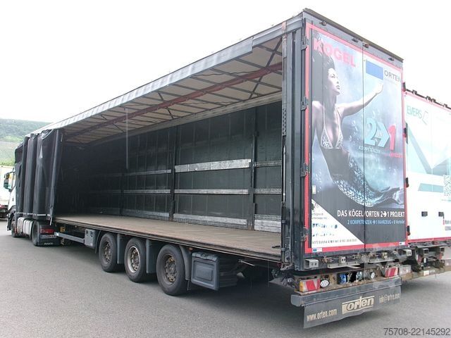 Semi-remorque pour boissons KÖGEL Mega Orten SafeServer 2in1*Hubdach*Enteisung*SAF