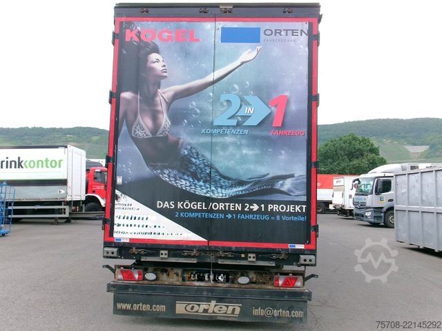 Semi-remorque pour boissons KÖGEL Mega Orten SafeServer 2in1*Hubdach*Enteisung*SAF