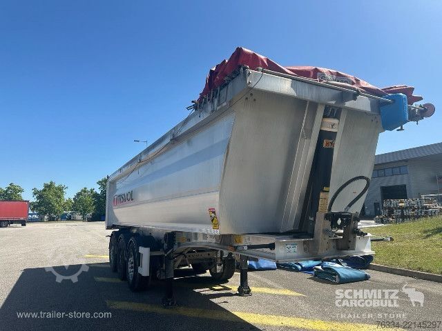 Semiremorcă basculantă  Semitrailer Tipper Steel half pipe body