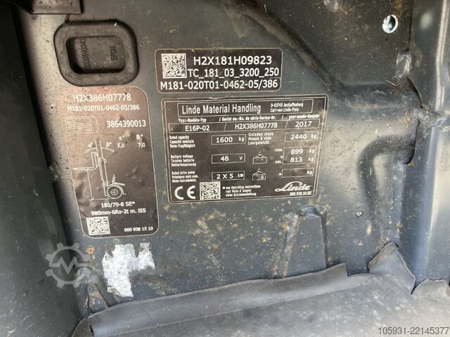 Stivuitor electric cu 4 roți Linde E16P-02
