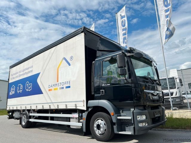 Platós teherautó MAN TGM 15.290 /LL/Pritsche 7,45m/LBW/AHK/120 tkm
