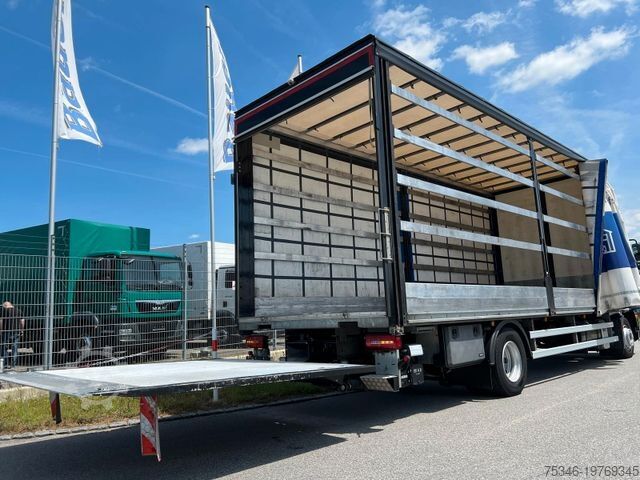 Platós teherautó ponyvával MAN TGM 15.290 /LL/Pritsche 7,45m/LBW/AHK/120 tkm
