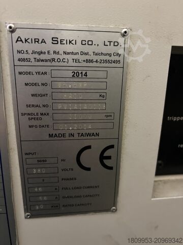 Függőleges megmunkáló központ Akira Seiki V 5.5 XP