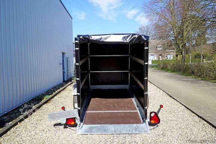 Planenanhänger Vezeko HUSKY F 08.25 | PLANE | SCHWARZ 246X127X155CM 750KG | ABSENKER