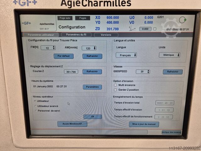 Máquina de erosión por hilo GF Machining Solutions CUT 30 P