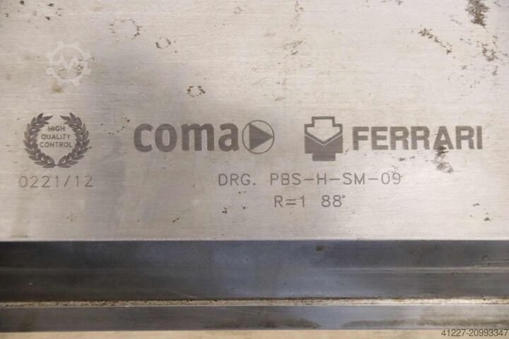 Abkantwerkzeug geteilt 2505 mm Coma Ferrari PBS-H-SM-09  R=1  88°