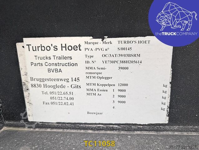 Containervervoer Turbos Hoet Tank chassis Gooseneck