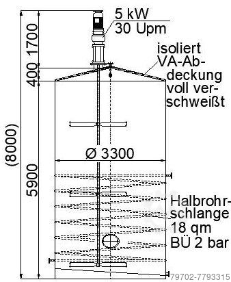 Roervat van roestvrij staal