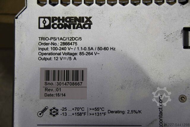 Strömadapter Phoenix Contact TRIO-PS/1AC/12DC/5