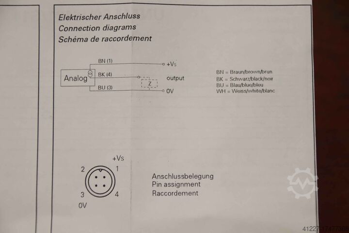 Ultralydssensor Baumer UNAM 50U6121/S14