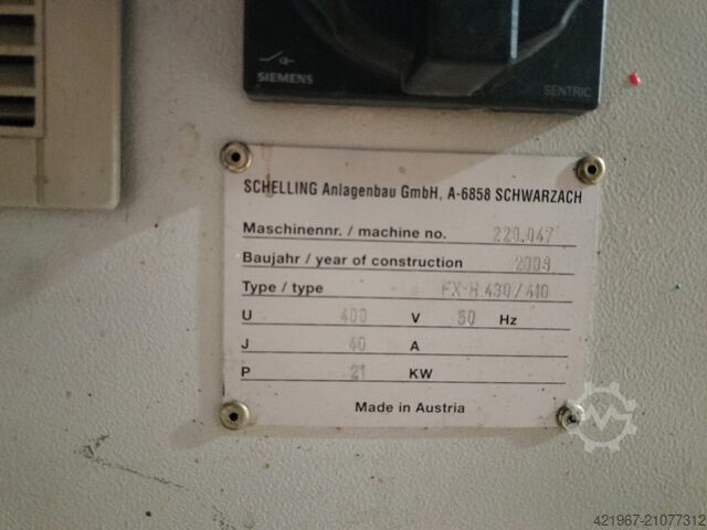 Snijzaag SCHELLI,G FX-H 430 / 400