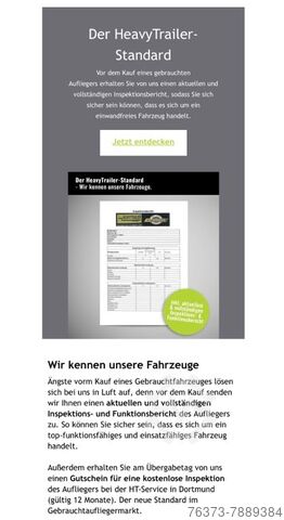Plattform Auflieger Faymonville MAX Trailer 3-Achs-Plateau-Sattelaufl.