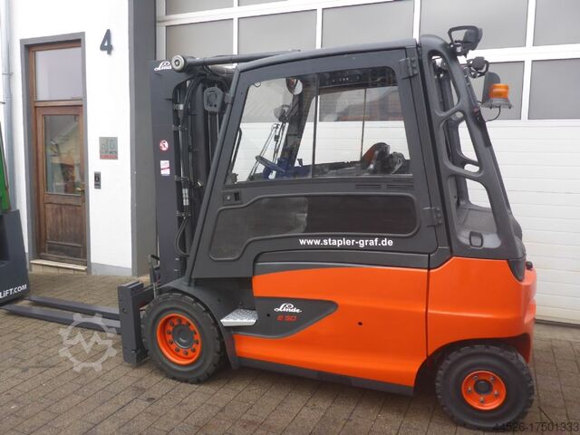 Električni viljuškar za 4 točka Linde E50 Batterie Neu