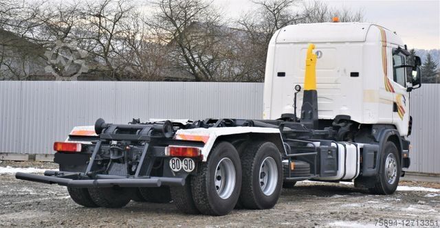 Kroklastbil SCANIA R124 470 Abrollkipper * 6x2 * Motor Problem