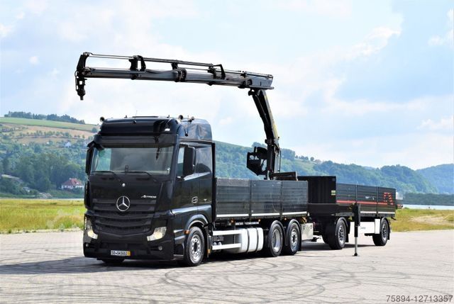 Γερανός τοποθετημένος σε φορτηγό MERCEDES-BENZ ACTROS 2542 + PK18002-EH C/FUNK + Anhänger!
