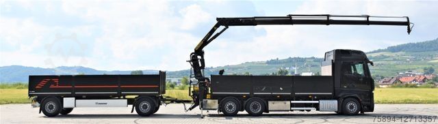 Γερανός τοποθετημένος σε φορτηγό MERCEDES-BENZ ACTROS 2542 + PK18002-EH C/FUNK + Anhänger!