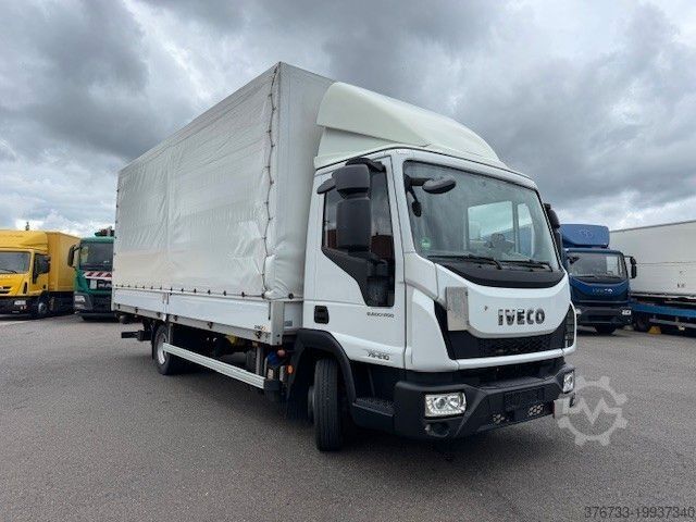 Plachtová dodávka IVECO ML75E21/P ¤6D Klima Schiebeplane links Kamera
