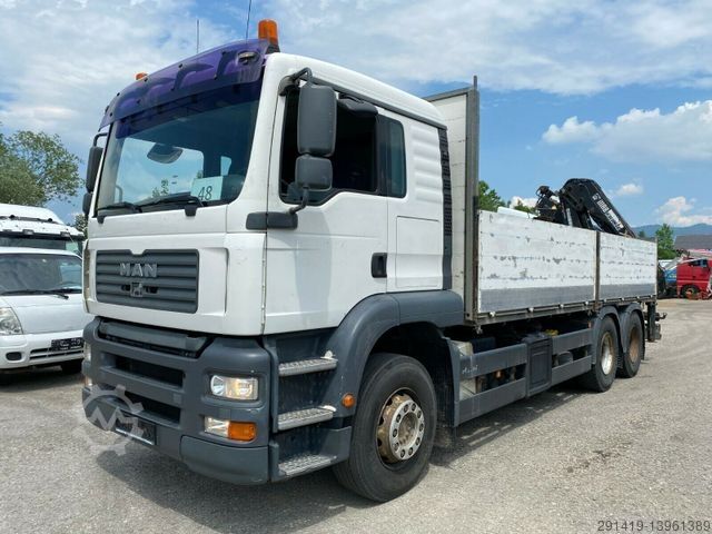 Camion cu platformă MAN TGA 33.430 6x4 BB Pritsche Kran Bj 2007