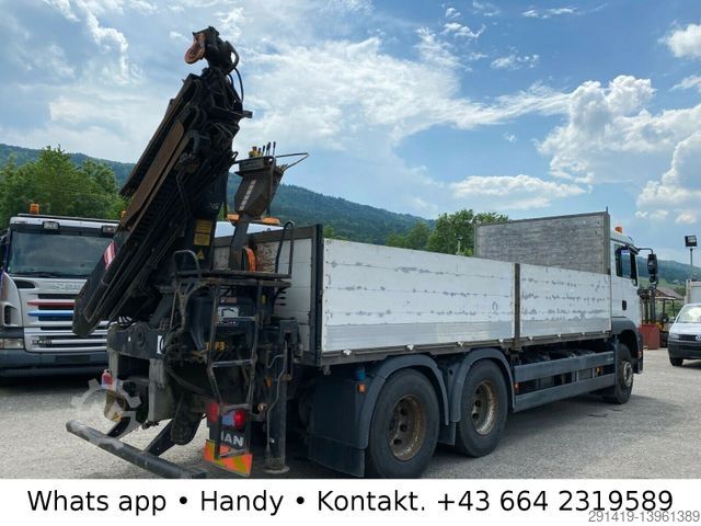 Camion cu platformă MAN TGA 33.430 6x4 BB Pritsche Kran Bj 2007