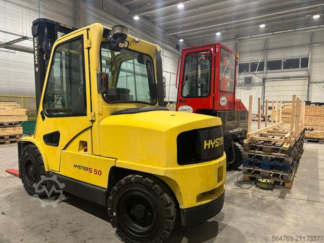Carretilla elevadora de 4 ruedas Hyster H 5.5 XM // Full cabin // Only 6089 hour