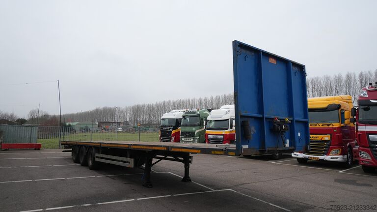 Platform aanhanger Pacton Flatbed trailer with twistlocks