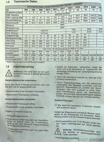 Luchtbevochtiger Hygromatik DB13MP