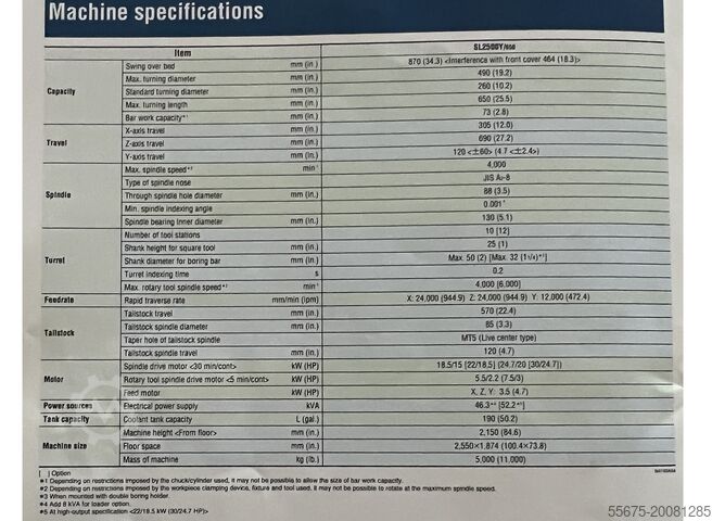 Centre CNC de tournage et fraisage Y Mori Seiki SL 2500 Y