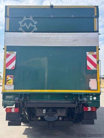 Platós teherautó ponyvával MERCEDES-BENZ ATEGO 1527 L / LBW 2,0 T / 2 x AHK / 3 SITZER