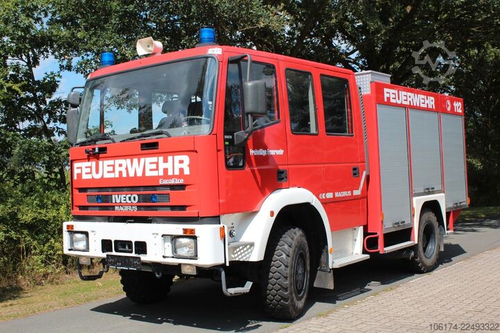 Speciallastbil IVECO 95 E 18 4x4 Single Bereift  Feuerwehr LF 8/6