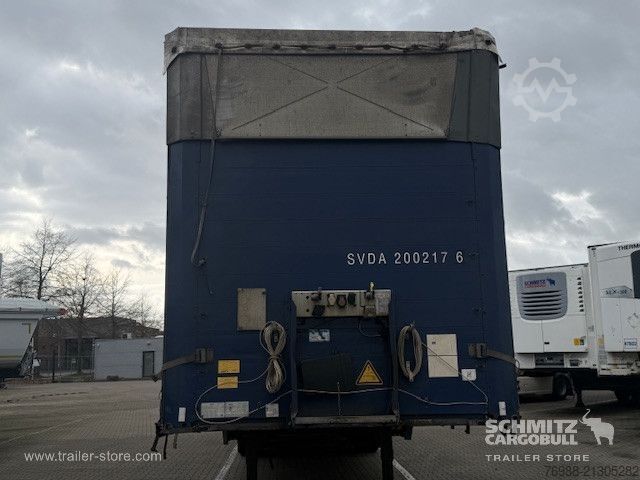 Open semitrailer with tarp Schmitz Cargobull Curtainsider Mega