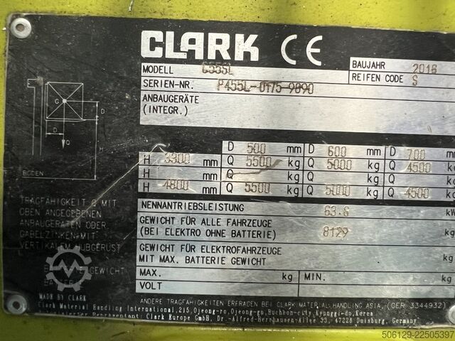 Gaffeltruck CLARK C55s